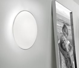 VISTOSI AURORA PP 40 Lampa Sufitowa 40 cm biała/chrom