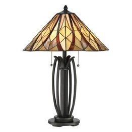 Elstead Lighting Victory QZ-VICTORY-TL Witraż Lampa stołowa