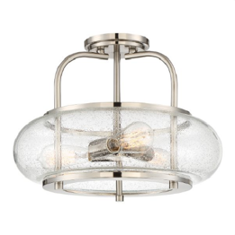 Elstead Lighting Trilogy QZ-TRILOGY-SFM-BN Nikiel Plafon