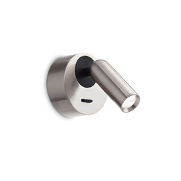 Oprawa Ścienna Ideal Lux Bean Ap Round Nickel 260631