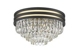 Lampa Sufitowa Czarno Złota Zuma Line Naica C0525-05A-P7D7