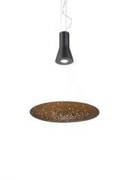 Żyrandol Fabbian Lens F46 A01 56 Rdzawy