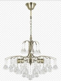 Elem Monte Carlo 6246/3 21QG+TR mosiądz Żyrandol kryształowy