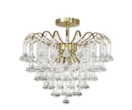 Lampa Sufitowa Elem Belweder 5193/4 TR Złota