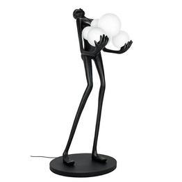 Lampa podłogowa stojąca HUMAN czarna