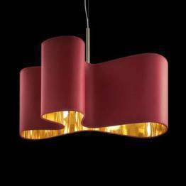 Lampade Italiane MUGELLO SP 1051/60S czerwono-złota Lampa Wisząca