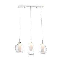 Zwis szklany potrójny Azzardo Amber Milano AZ3075