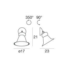 Linea Light Mami 2641 Lampa Ścienna