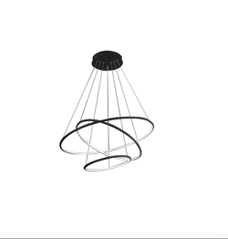Milagro Orion Black 509 Lampa Sufitowa