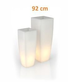 Juno PL-JU92-LIGHT Biała PD Concept 92 cm Donica Świecąca