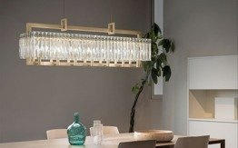 Żyrandol Masiero Crek S14 mosiądz