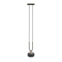 GLAM 1 BLACK/STRIPE lampa wisząca czarny (1113/1) - Emibig