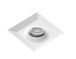 Wpust AZzardo Luciano S biały NC1760SQ-WH