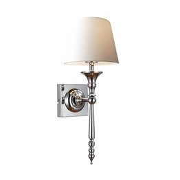 Zuma Line lampa ścienna z jasnym abażurem CLOE RLB94875-1W