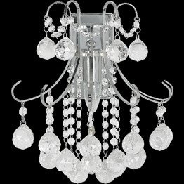 Elem Barcelona 6245/1 8C Chrom Lampa Ścienna kryształowa