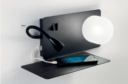 Oprawa ścienna Ideal Lux Book-1 AP2 Czarny