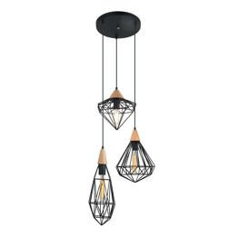 Italux Maelle MDM-2591/3 BK Lampa Wisząca