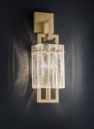 Lampa ścienna Masiero Crek A1 mosiądz