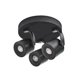 Azzardo Bross ARM Kinkiet, Spot 3 punktowy AZ3952 Czarny SMART