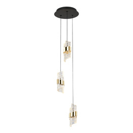 Zwis Italux Tonga PND-26374-3-23W-3K-BK-GD