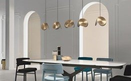 Żyrandol Masiero Timeo S1 20 złoty/czarny