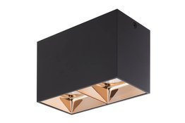 Oprawa Sufitowa Berella Light Piri 2 BK+CO BL5165 Czarno Miedziany