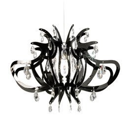 Slamp Lillibet czarny Zwis z kryształkami