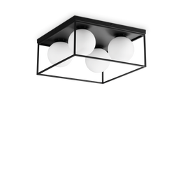 Ideal Lux Lingotto Pl4 Nero Plafon 327860