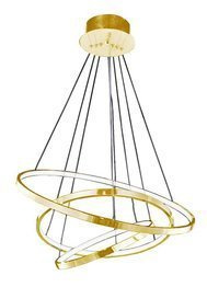 Azzardo Wheel 3 Lampa wisząca złota