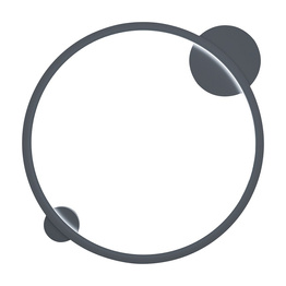 Plafon Milagro Saturno Black 25W LED ML8858