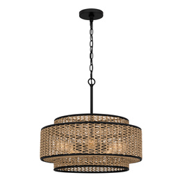 Lampa Wisząca Elstead Lighting QZ-TETON-5P-MBK