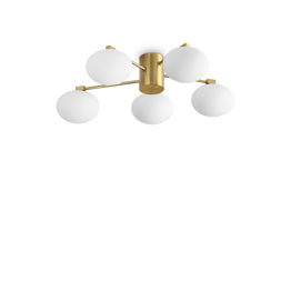 Plafon Ideal Lux Hermes Pl5 D60 Ottone 316697