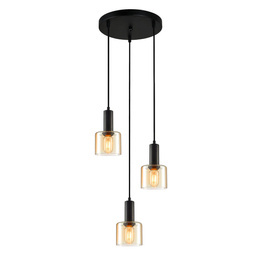 Zwis Italux Santia PND-65342-3A-BK+AMB