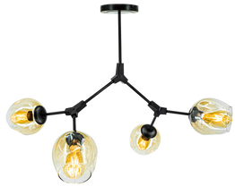 Żyrandol Elem Boston 1962/4 BLACK - 21QG
