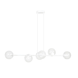 ROSSI 6 WH TRANSPARENT zwis biały (877/6) - Emibig