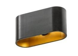 Azzardo Vega AZ1709 Kinkiet czarno-złoty