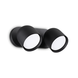 Oprawa Ścienna Ideal Lux Dodo Ap2 Nero 327938